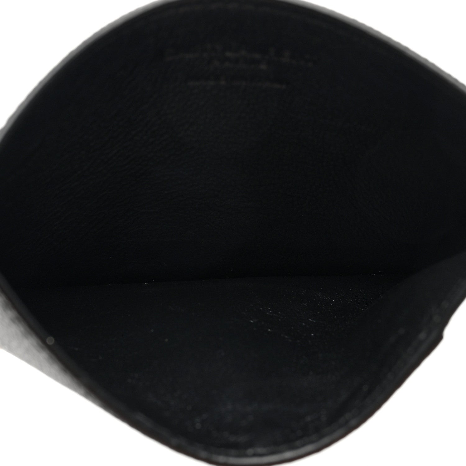 Saint Laurent Grain De Poudre Calfskin Uptown Card Holder Black 5 of 6