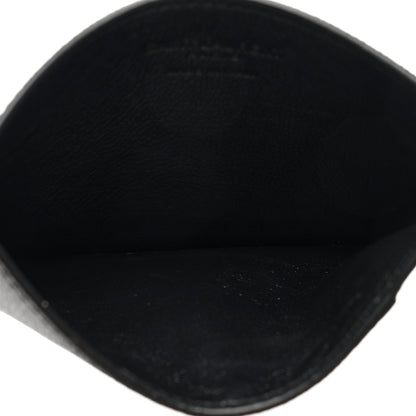Saint Laurent Grain De Poudre Calfskin Uptown Card Holder Black 5 of 6