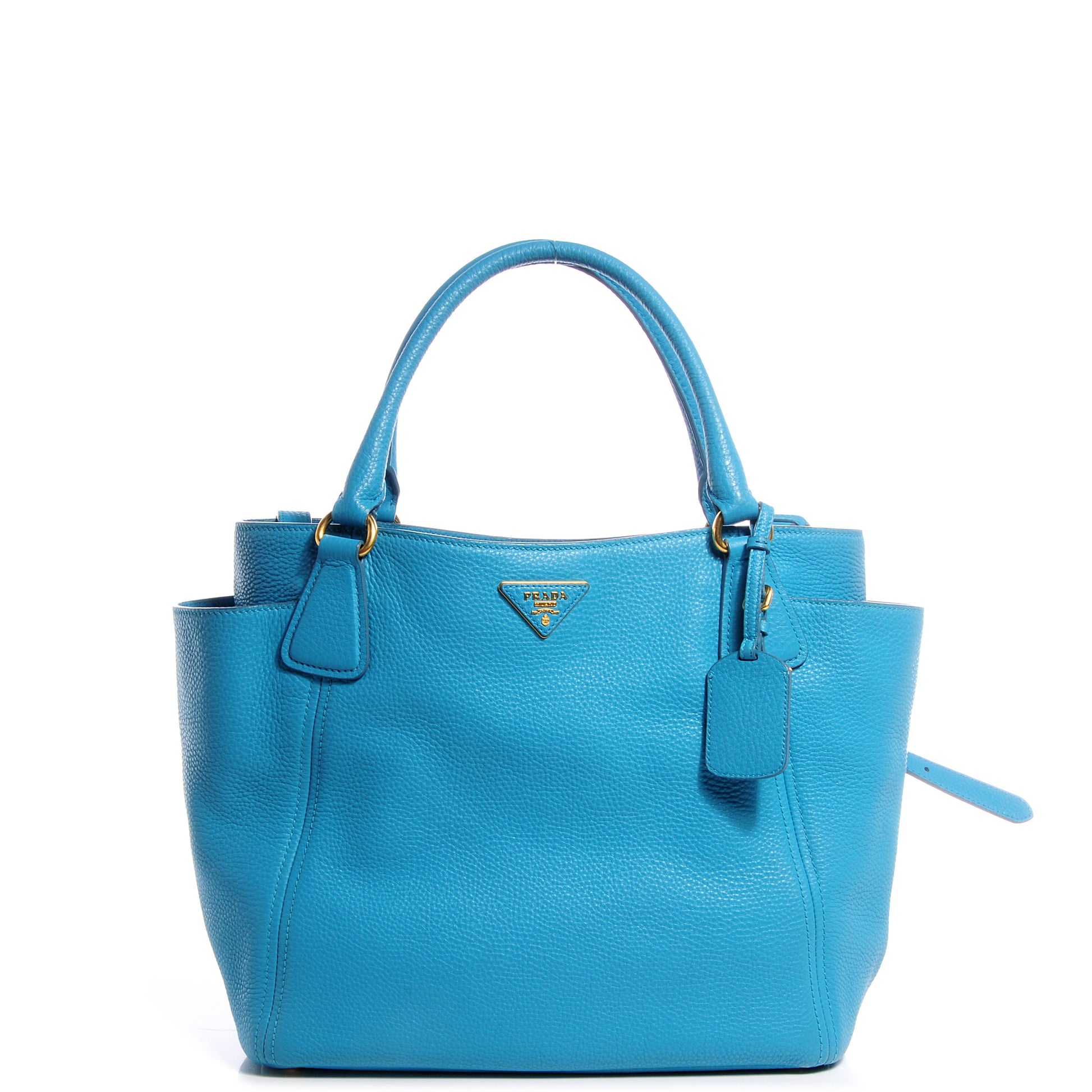 Prada Vitello Daino Convertible Side Pocket Hobo Voyage 1 of 9