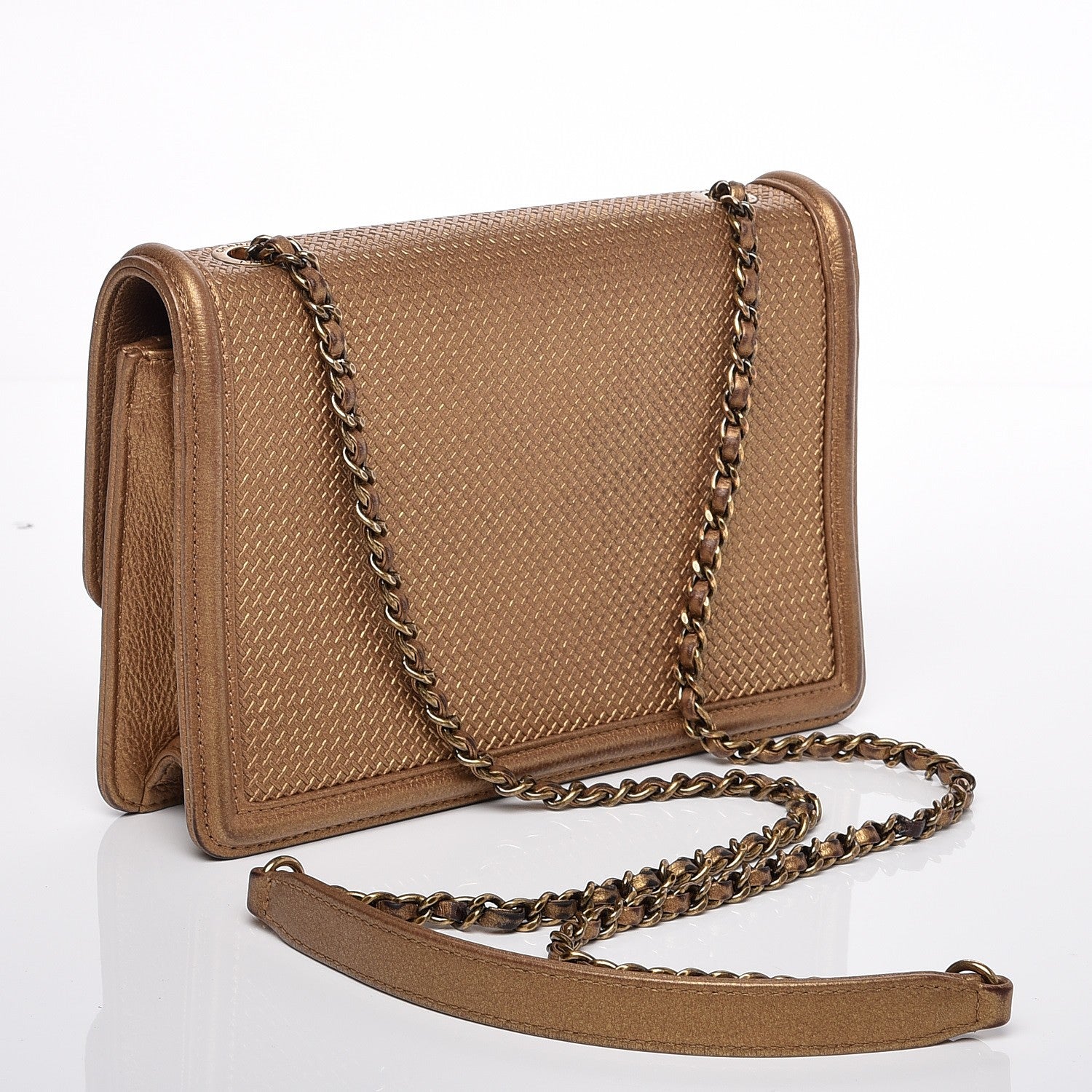 Chanel Metallic Calfskin Micro Retro Flap Gold 3 of 7