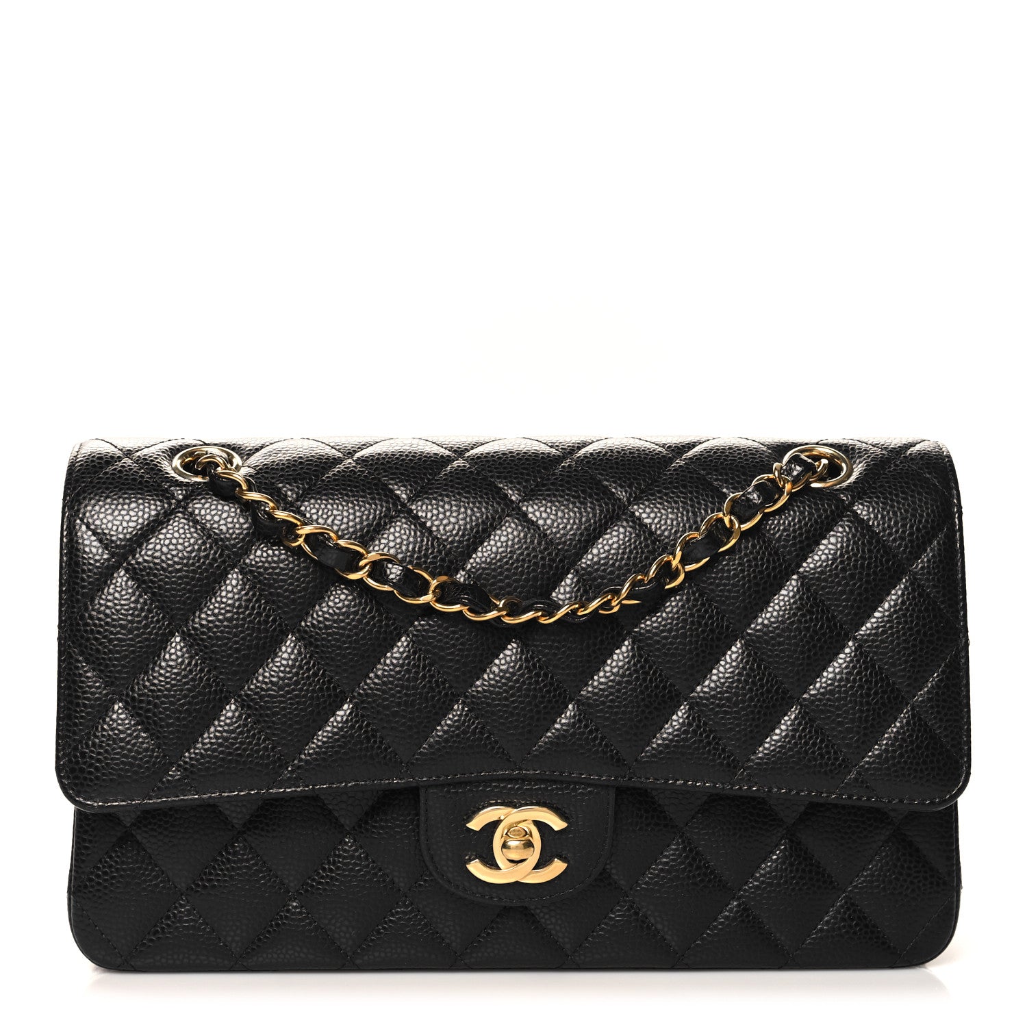 Chanel Caviar Quilted Medium Double Flap Black 1 of 10