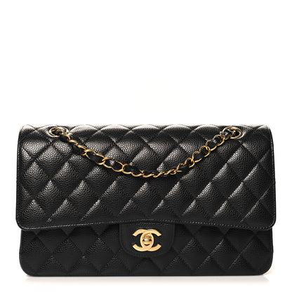 Chanel Caviar Quilted Medium Double Flap Black 1 of 10