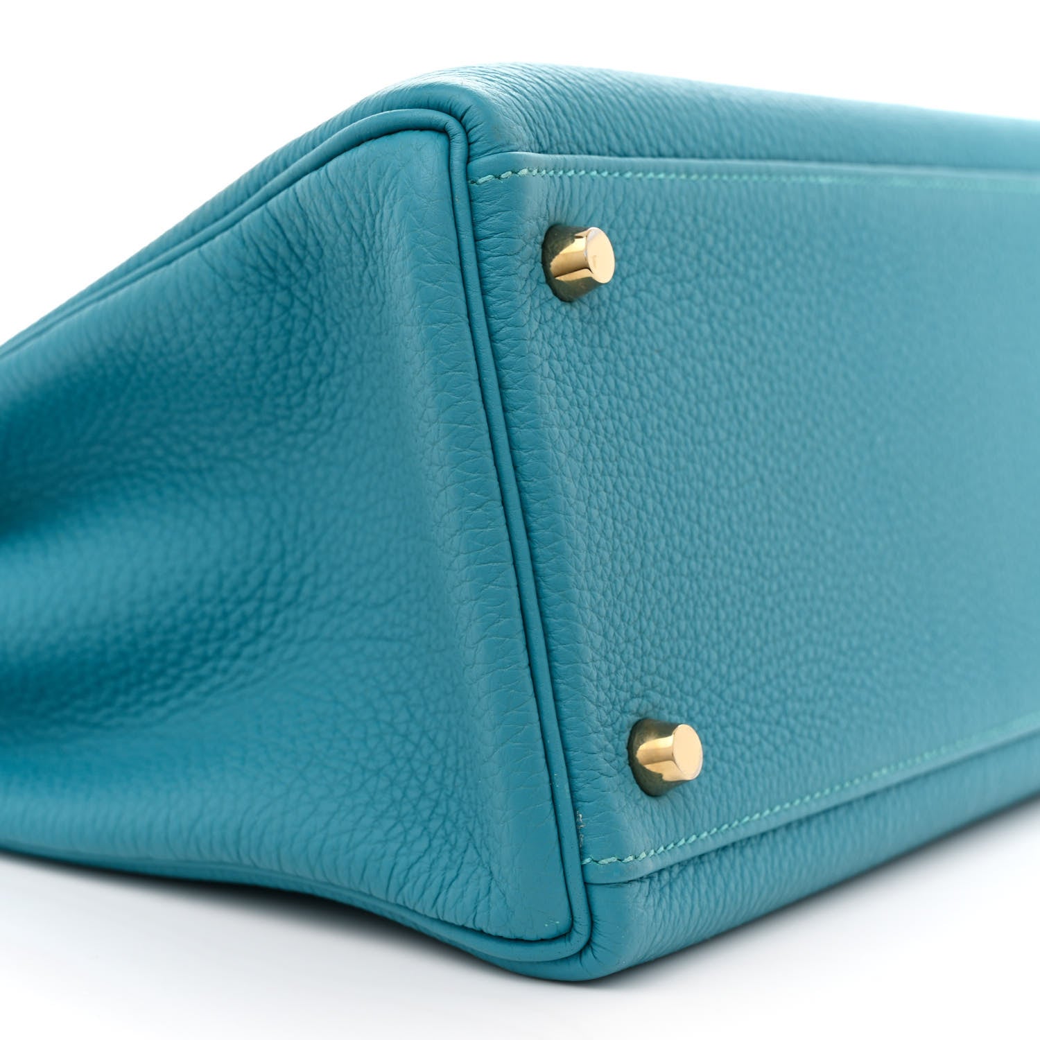 Hermes Togo Kelly Retourne 32 Turquoise 9 of 15