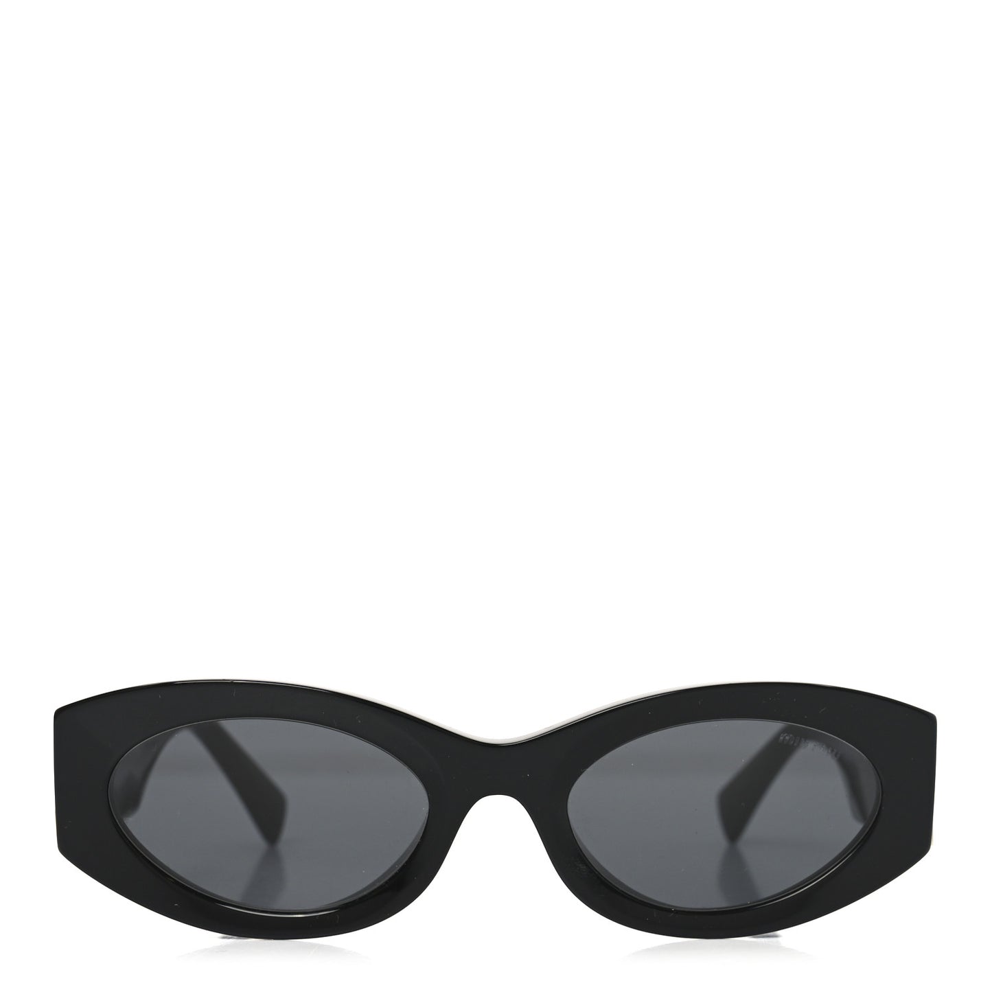 Acetate Oval Glimpse Sunglasses SMU11W Black