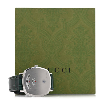 Gucci Stainless Steel Alligator 38mm Grip Quartz Watch Green 5 of 5