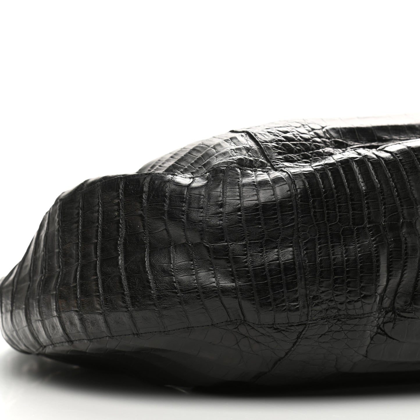 Crocodile Hobo Black