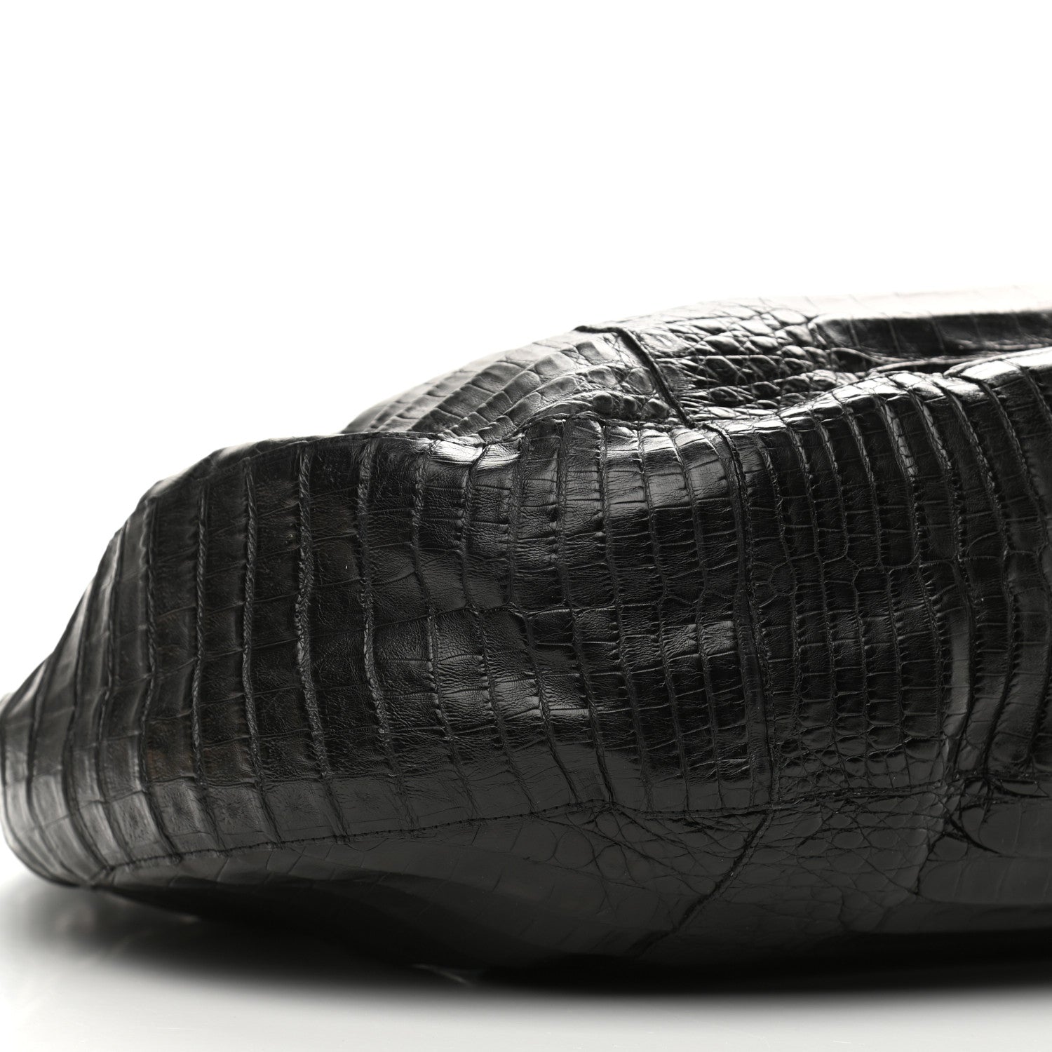 Nancy Gonzalez Crocodile Hobo Black 8 of 9