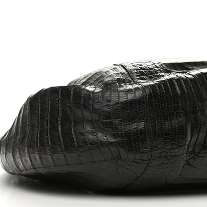 Nancy Gonzalez Crocodile Hobo Black 8 of 9