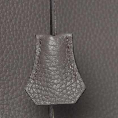 Hermes Taurillon Clemence Birkin 35 Etain 28 of 29