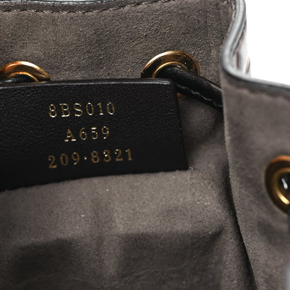 Fendi Vitello Liberty F is Fendi Bi-Color FF 1974 Embossed Mini Mon Tresor Bucket Bag Maya Black 7 of 11