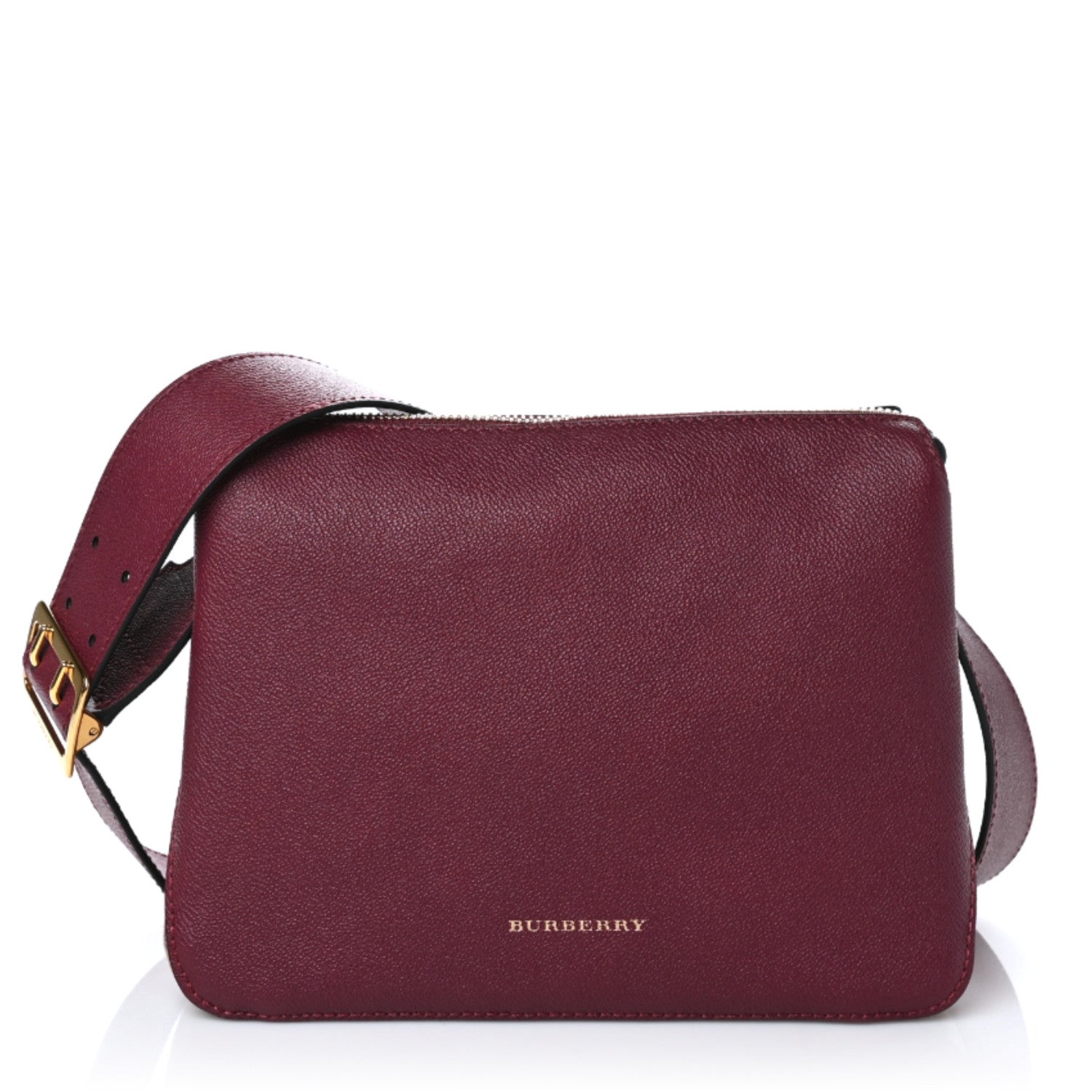 Burberry Soft Grain Calfskin House Check Small Helmsley Crossbody Dark Plum 1 of 8