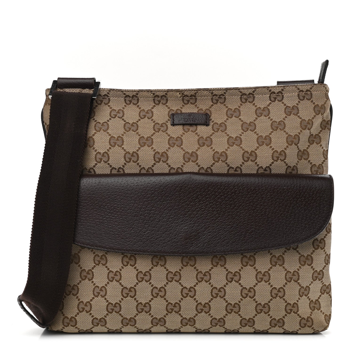 Gucci Monogram Small Messenger Dark Brown 1 of 13