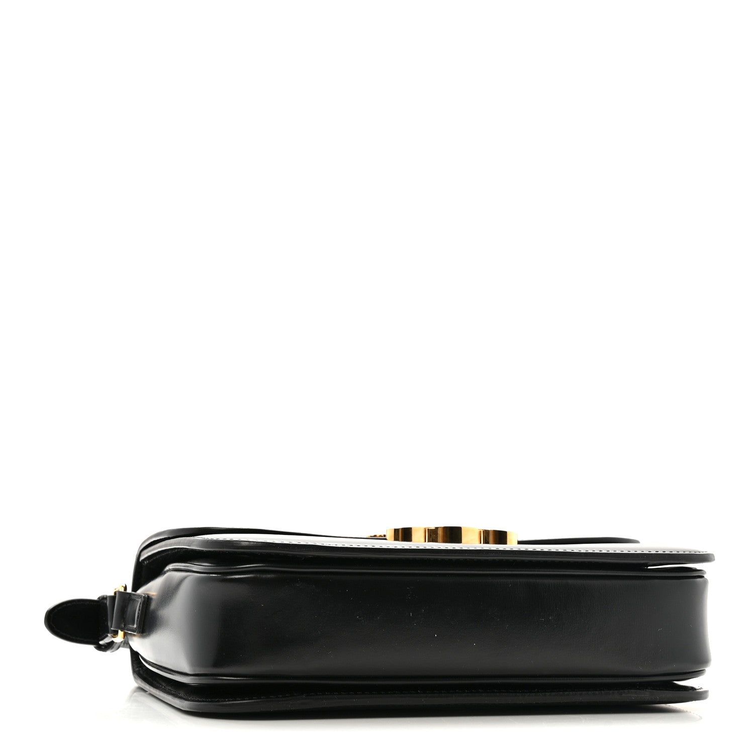 Celine Shiny Calfskin Medium Triomphe Black 4 of 15