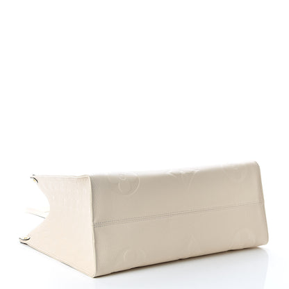 Louis Vuitton Empreinte Monogram Giant Onthego GM Creme 4 of 9