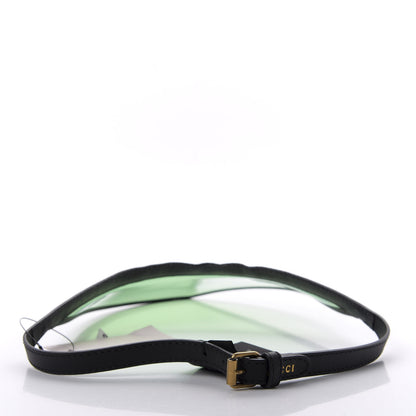 Gucci Calfskin Vinyl Visor S Black Green 5 of 7