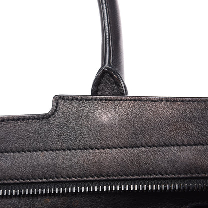 Saint Laurent Smooth Calfskin Crocodile Embossed Small Monogram Downtown Cabas Black 11 of 16