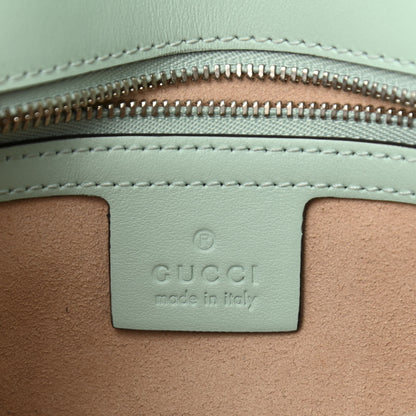 Gucci Calfskin Matelasse Small GG Marmont Shoulder Bag Water Green 6 of 11