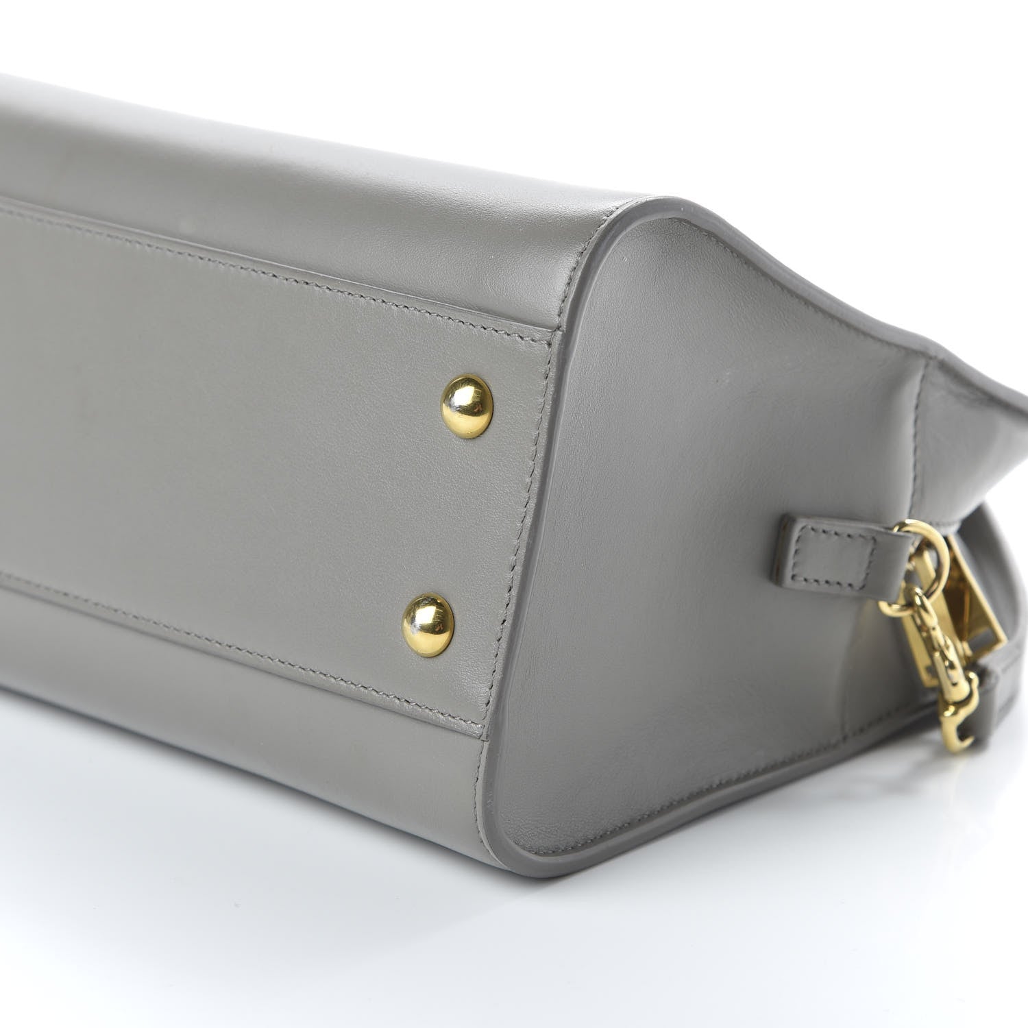 Saint Laurent Calfskin Monogram Baby Cabas Fog 7 of 10