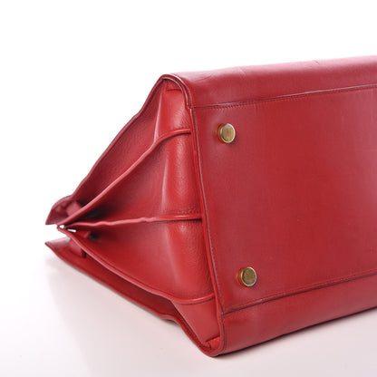 Saint Laurent Calfskin Large Sac de Jour Carryall Rouge Orient 20 of 22