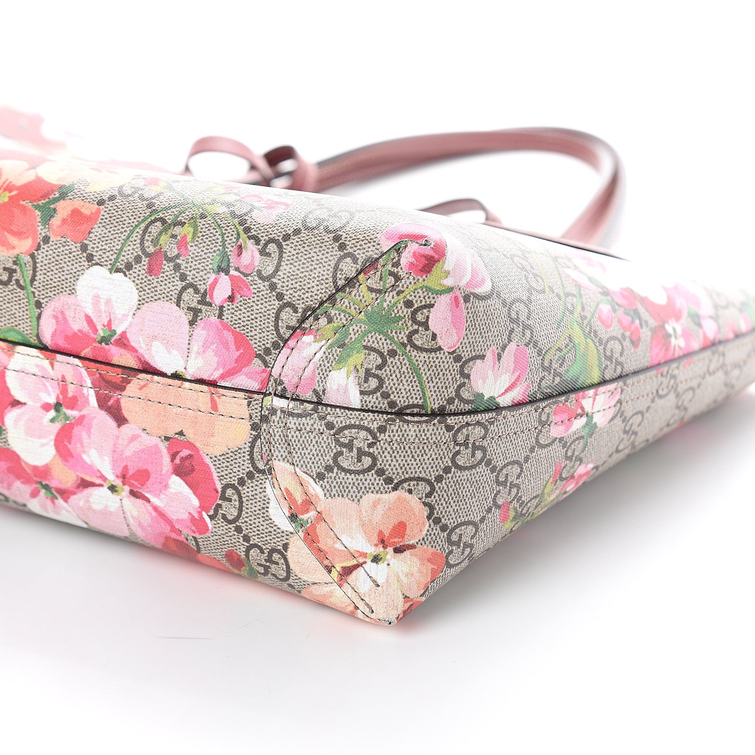 Gucci GG Supreme Monogram Blooms Small Reversible Tote Beige Multicolor Dry Rose 8 of 8
