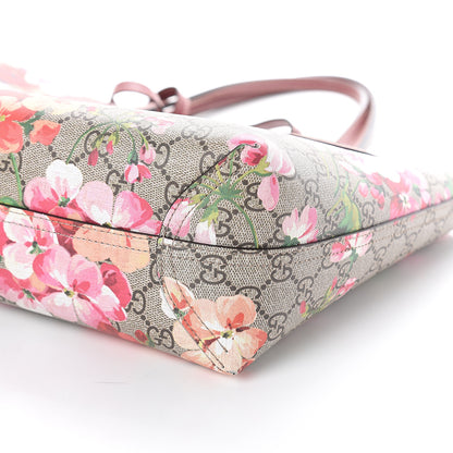 Gucci GG Supreme Monogram Blooms Small Reversible Tote Beige Multicolor Dry Rose 8 of 8