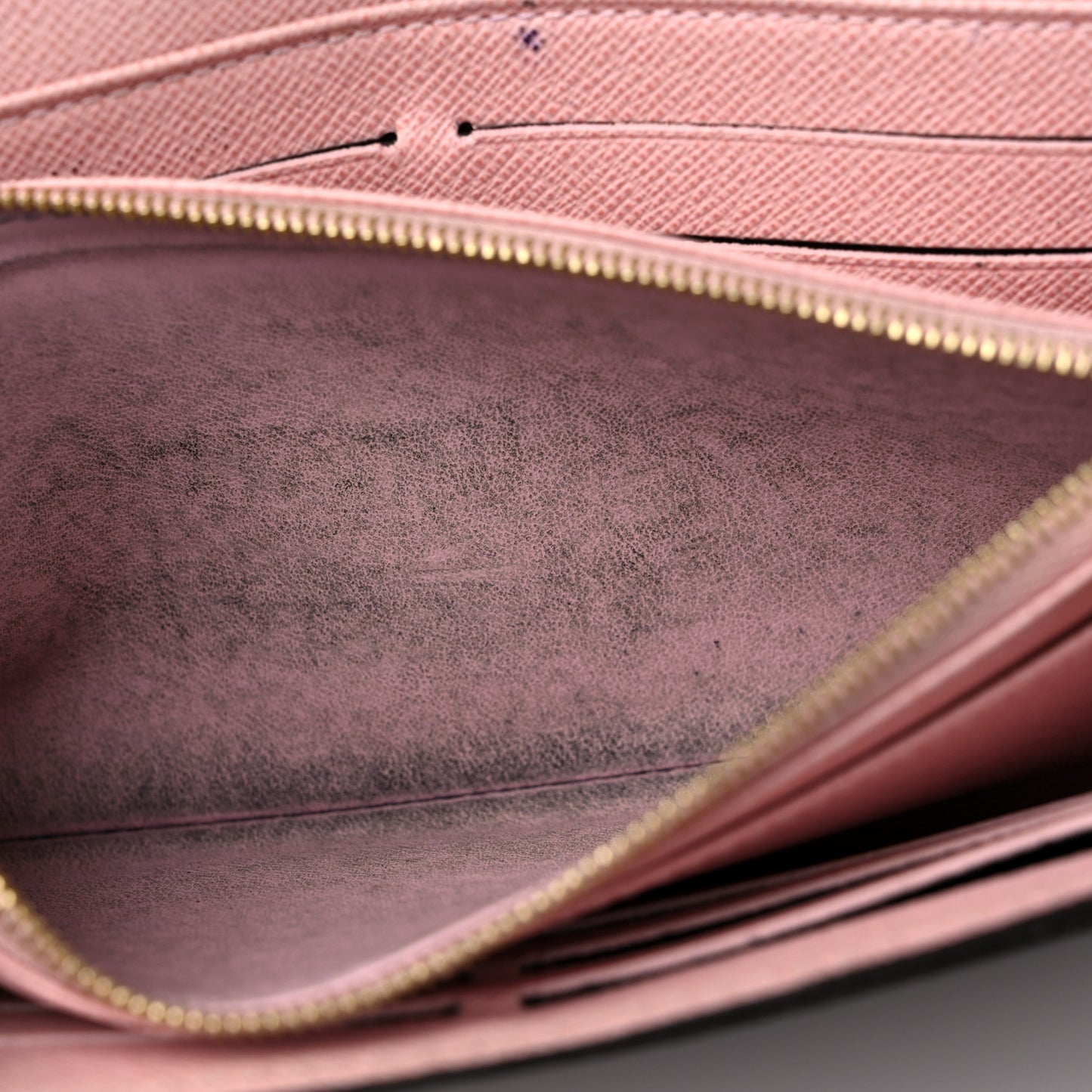 Damier Ebene Sarah Wallet NM Rose Ballerine