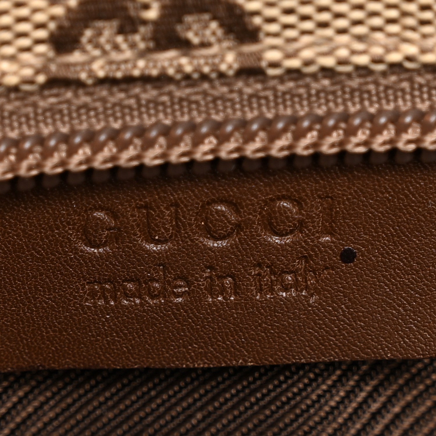 Gucci Calfskin Monogram Tall Tote Brown 6 of 14