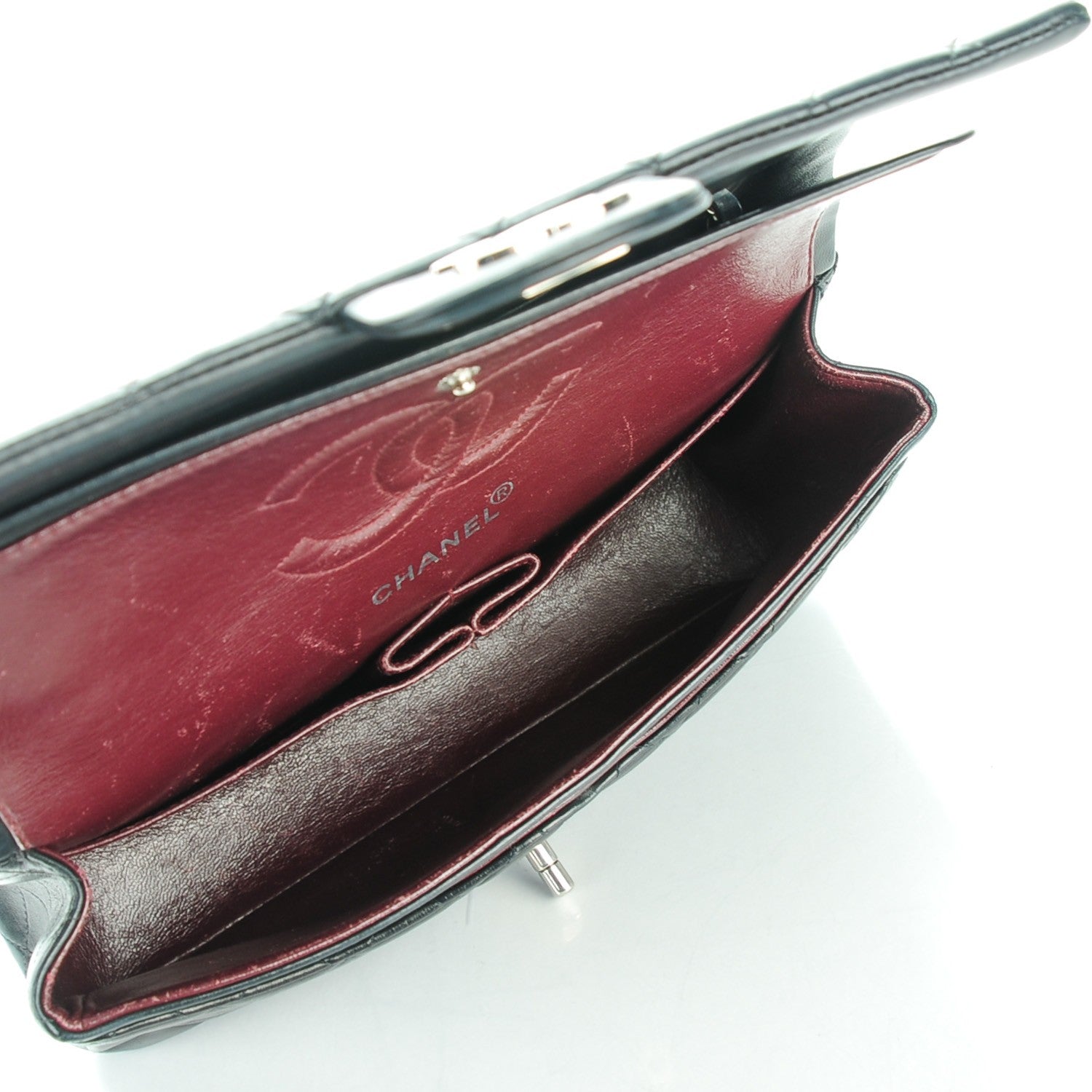 Chanel Lambskin Quilted Medium Double Flap Black 5 of 11