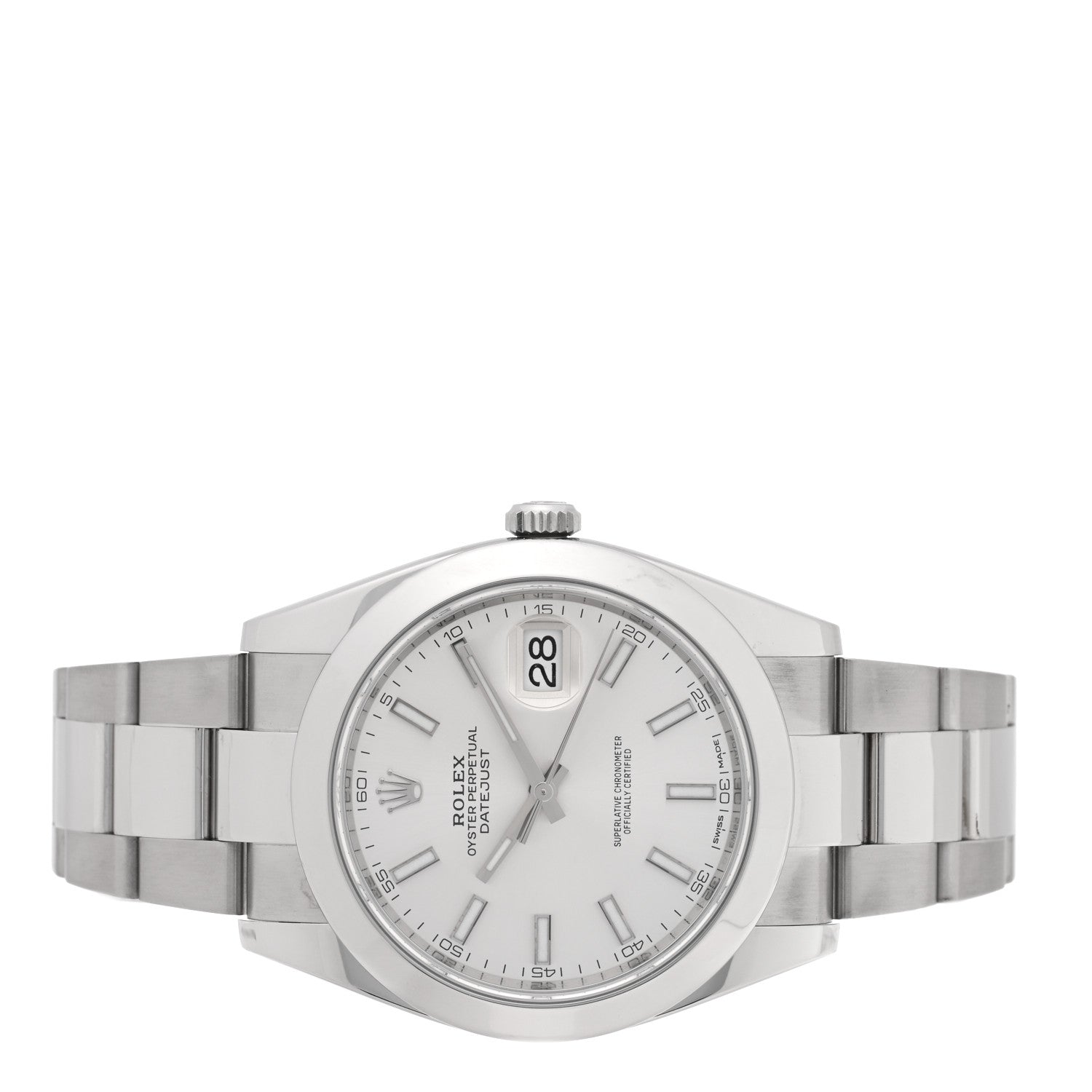 Rolex Stainless Steel 41mm Oyster Perpetual Datejust Watch Silver 126300 2 of 5