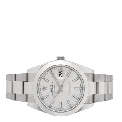 Rolex Stainless Steel 41mm Oyster Perpetual Datejust Watch Silver 126300 2 of 5