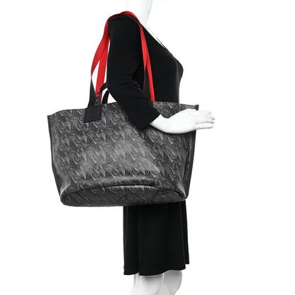 Christian Louboutin Toile Monogram Calfskin Printed Loutote Tote Black 2 of 10