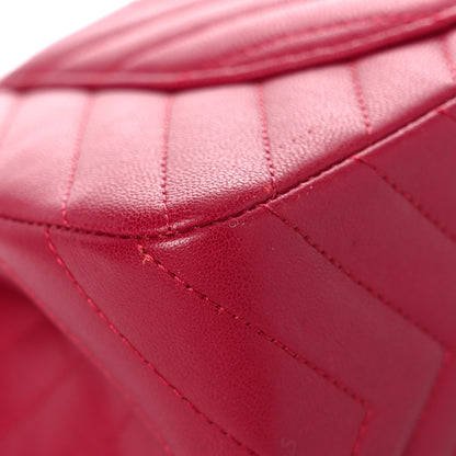 Chanel Sheepskin Chevron Quilted 2.55 Reissue 226 Flap Dark Pink 10 of 15