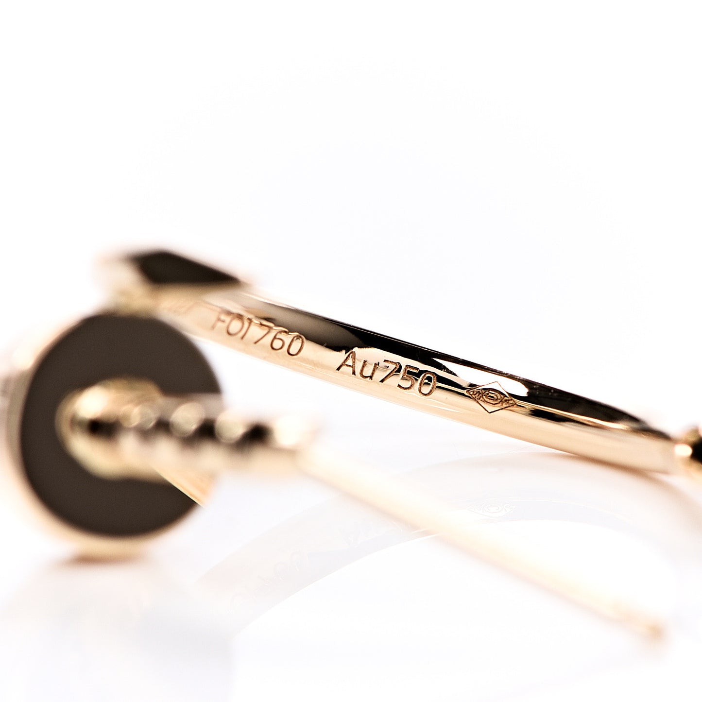 18K Yellow Gold Juste Un Clou Hoop Earrings