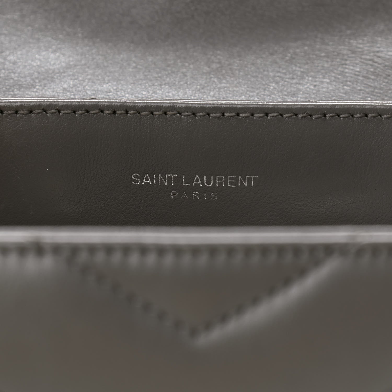 Saint Laurent Calfskin Y Quilted Monogram Small Loulou Chain Satchel Earth 6 of 9