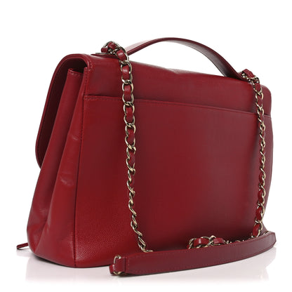 Chanel Caviar Quilted Large Business Affinity Flap Red 3 of 10