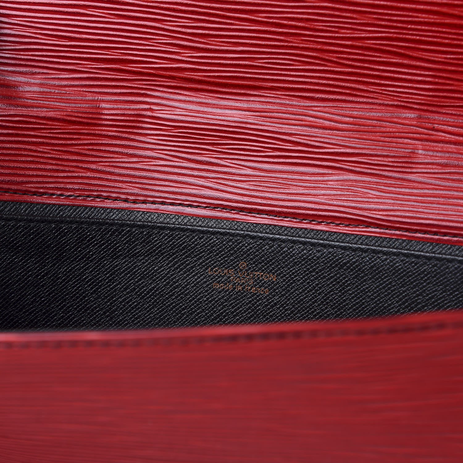 Louis Vuitton Epi Pochette Lena Castillan Red 6 of 8