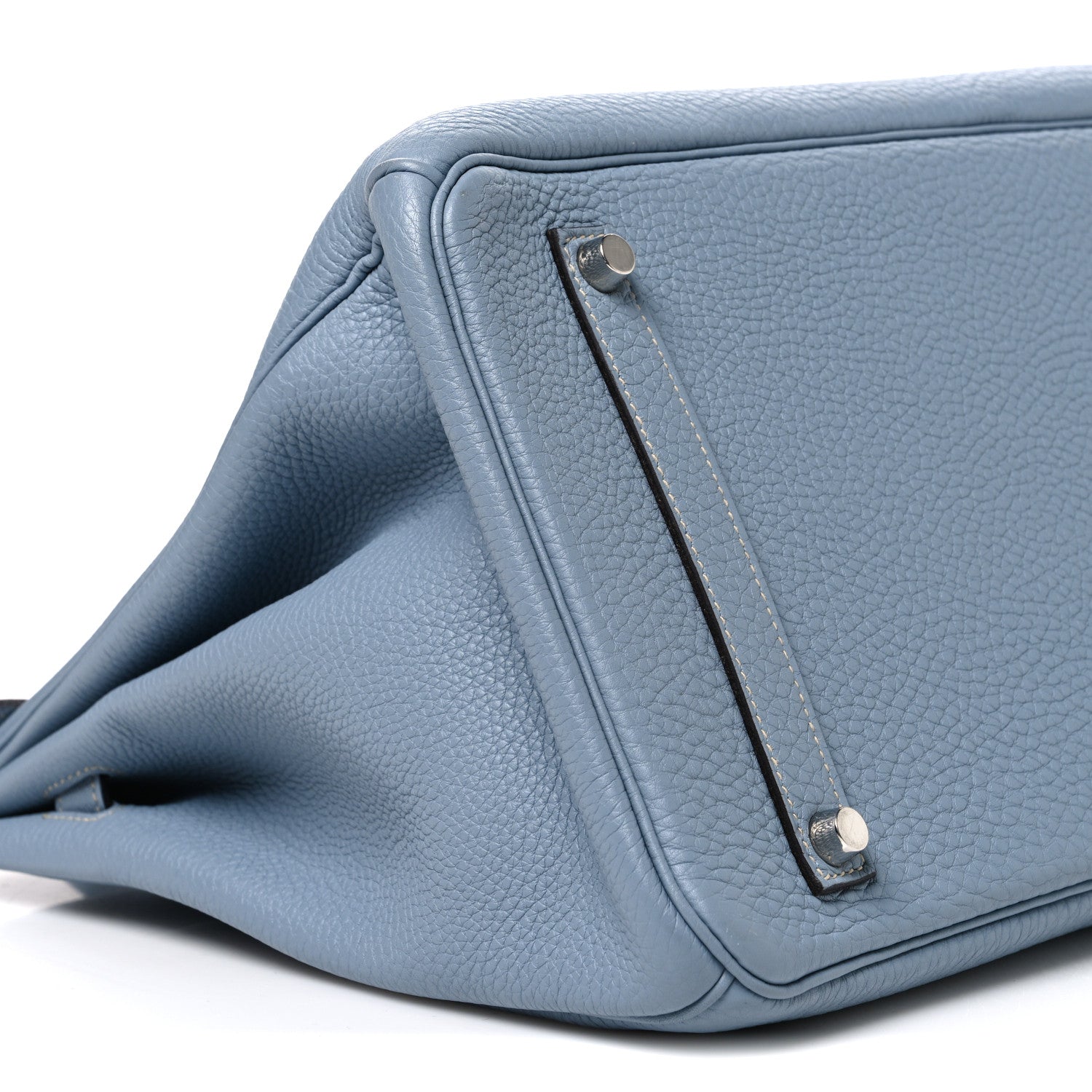 Hermes Togo Birkin 35 Bleu Lin 9 of 10