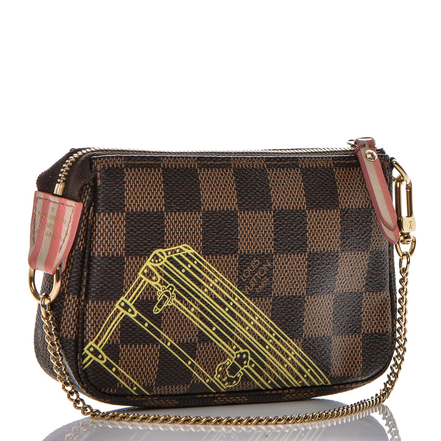 Damier Ebene 2014 Christmas Animation Mini Pochette Accessories
