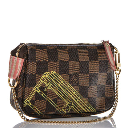 Louis Vuitton Damier Ebene 2014 Christmas Animation Mini Pochette Accessories 3 of 7