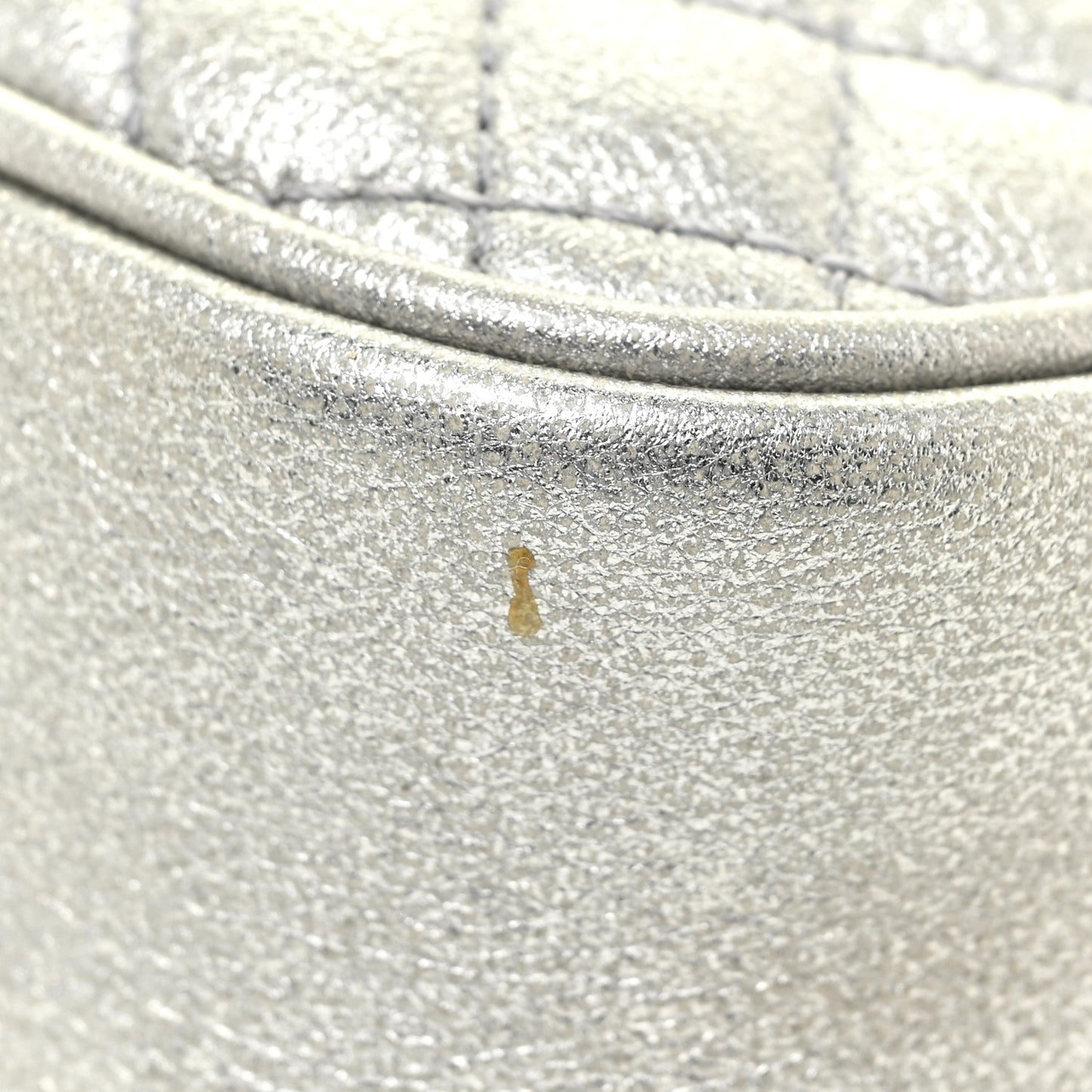 Laminated Nappa Web Trapuntata Small GG Shoulder Bag Argento