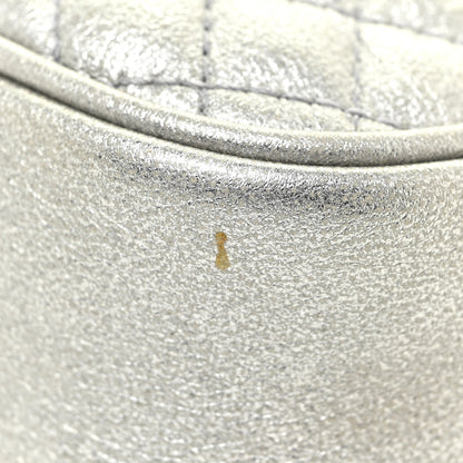 Gucci Laminated Nappa Web Trapuntata Small GG Shoulder Bag Argento 11 of 13
