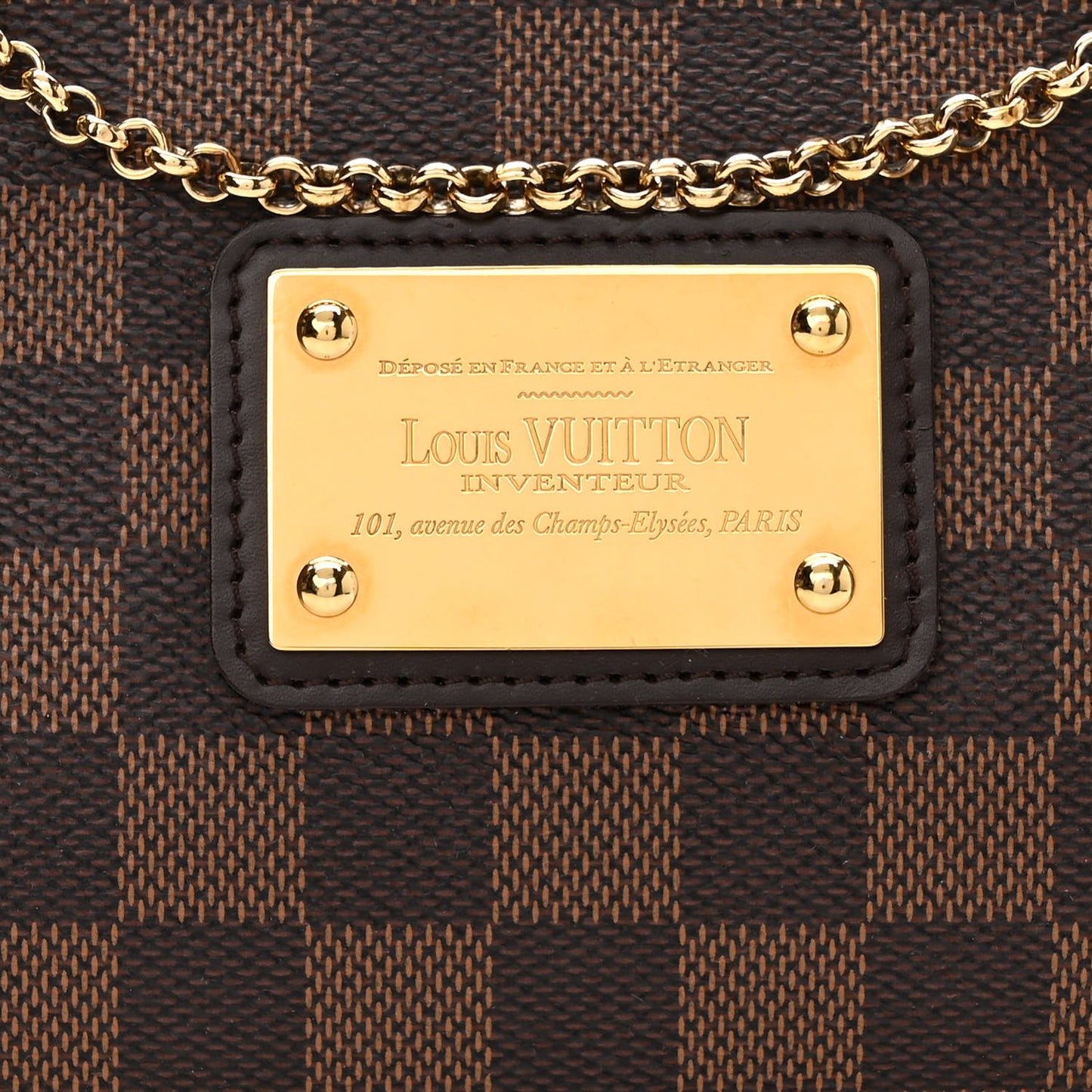 Damier Ebene Eva Clutch