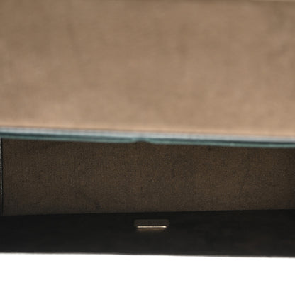 Fendi Vitello King FF Lines Embossed Baguette Soft Trunk Verde Inglese 5 of 10