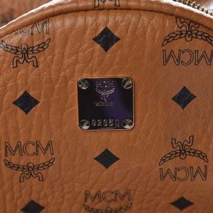 MCM Visetos Small Side Stud Stark Backpack Cognac 7 of 14