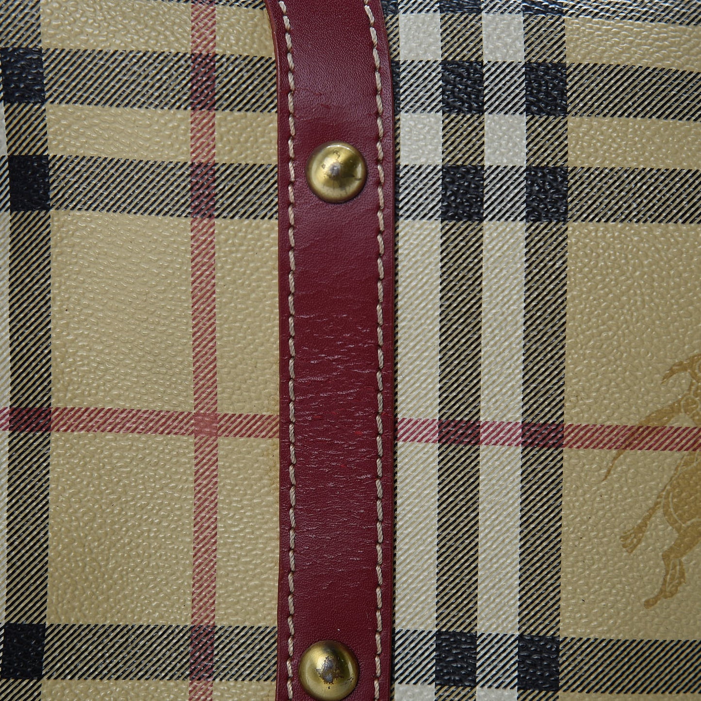 Haymarket Check Studded Bowler Red