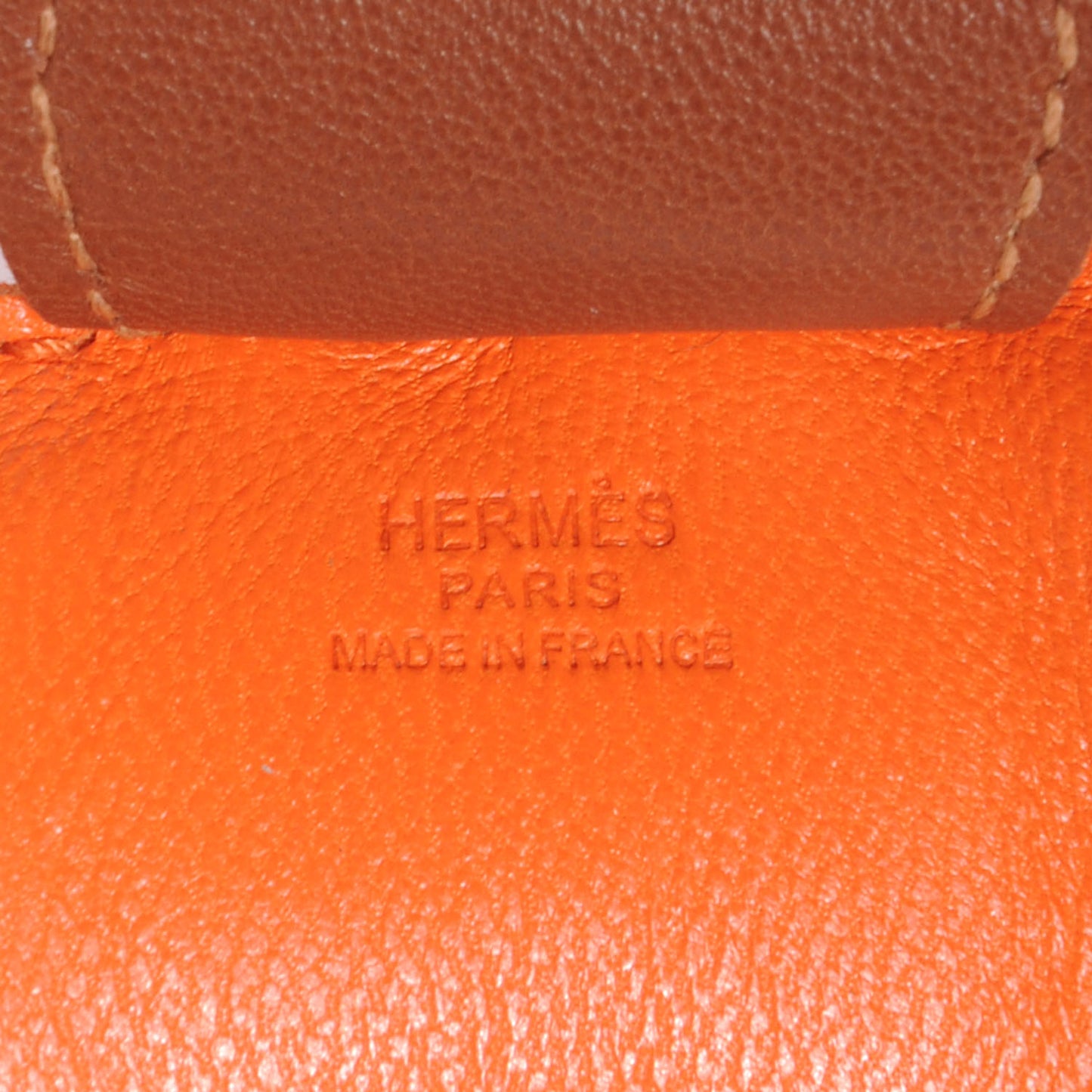 Milo Lambskin Grigri Rodeo Horse Bag Charm MM Orange