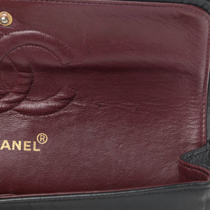 Chanel Lambskin Quilted Medium Double Flap Black 10 of 16