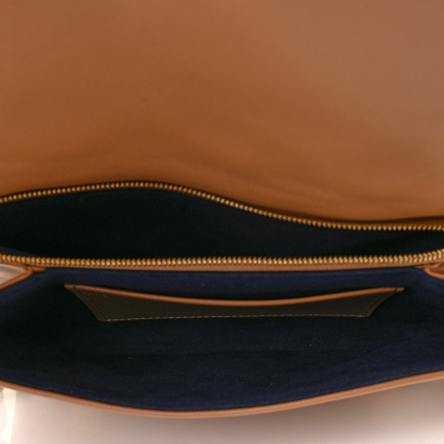 Lambskin Embossed Monogram Pochette Coussin Camel