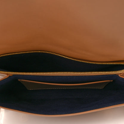 Louis Vuitton Lambskin Embossed Monogram Pochette Coussin Camel 5 of 8