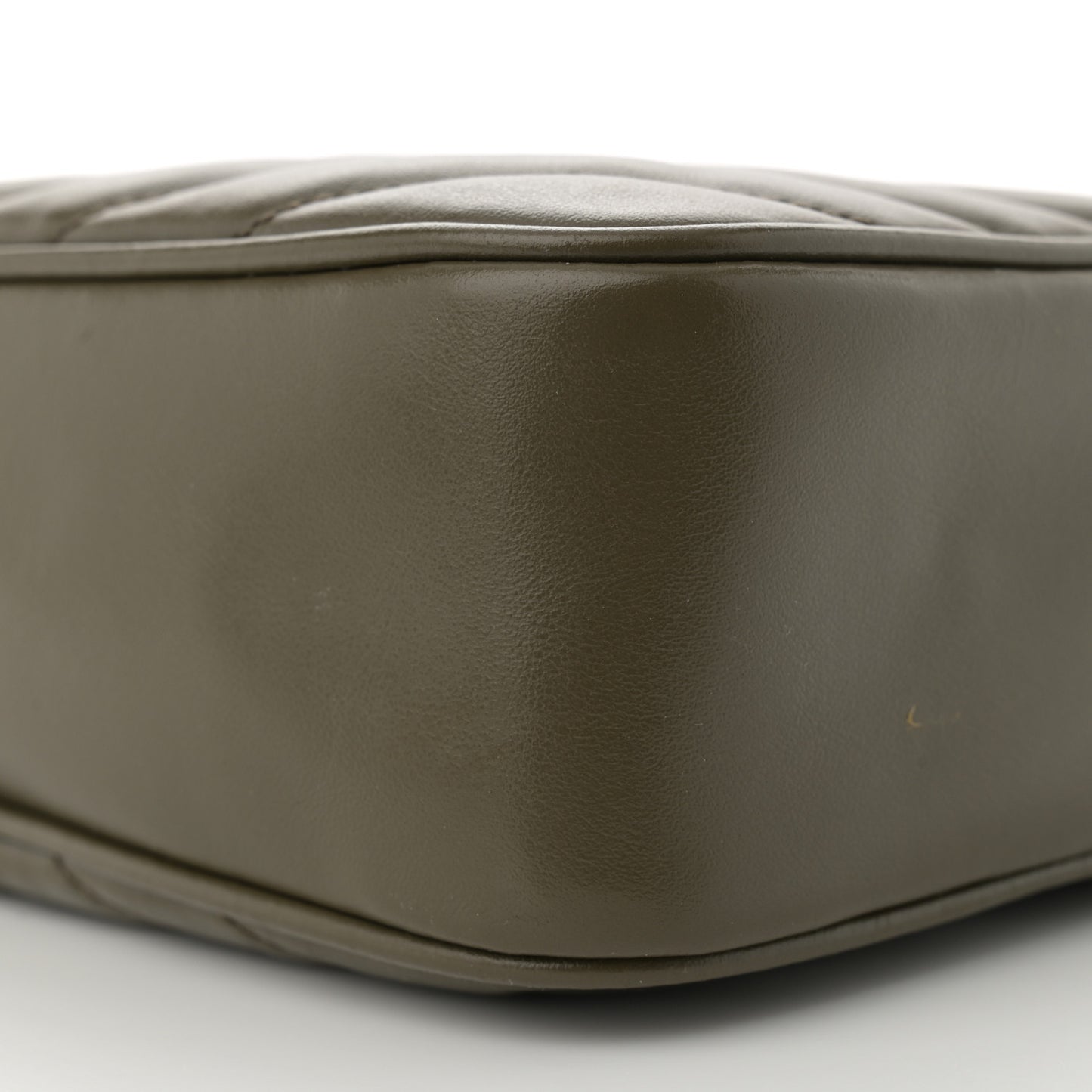 Calfskin Matelasse Monogram Lou Camera Bag Military Olive